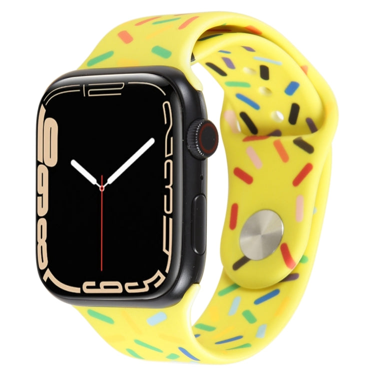 Correia de Relógio de Silicone Gotas de Chuva Arco-íris, Para Apple Watch SE 40mm, Para Apple Watch SE 44mm, Para Apple Watch 6 40mm, Para Apple Watch 6 44mm