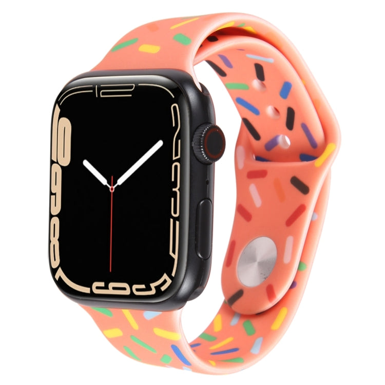 Correia de Relógio de Silicone Gotas de Chuva Arco-íris, Para Apple Watch SE 40mm, Para Apple Watch SE 44mm, Para Apple Watch 6 40mm, Para Apple Watch 6 44mm