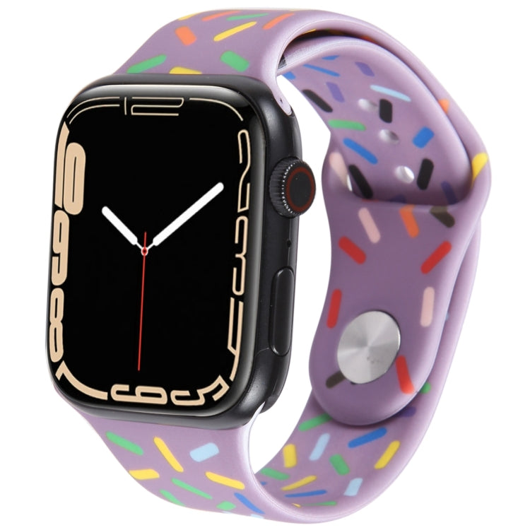 Correia de Relógio de Silicone Gotas de Chuva Arco-íris, Para Apple Watch SE 40mm, Para Apple Watch SE 44mm, Para Apple Watch 6 40mm, Para Apple Watch 6 44mm