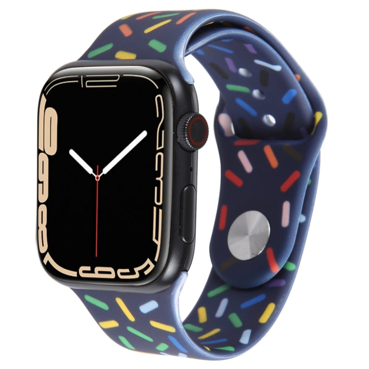 Correia de Relógio de Silicone Gotas de Chuva Arco-íris, Para Apple Watch SE 40mm, Para Apple Watch SE 44mm, Para Apple Watch 6 40mm, Para Apple Watch 6 44mm
