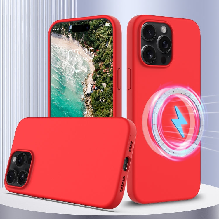 Capa de Silicone Antichoque Magsafe para Telemóvel, Para iPhone 16 Pro Max, Para iPhone 16 Pro, Para iPhone 16 Plus, Para iPhone 16, Para iPhone 15 Pro Max