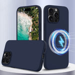 Capa de Silicone Antichoque Magsafe para Telemóvel, Para iPhone 16 Pro Max, Para iPhone 16 Pro, Para iPhone 16 Plus, Para iPhone 16, Para iPhone 15 Pro Max