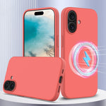 Capa de Silicone Antichoque Magsafe para Telemóvel, Para iPhone 16 Pro Max, Para iPhone 16 Pro, Para iPhone 16 Plus, Para iPhone 16, Para iPhone 15 Pro Max