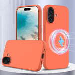 Capa de Silicone Antichoque Magsafe para Telemóvel, Para iPhone 16 Pro Max, Para iPhone 16 Pro, Para iPhone 16 Plus, Para iPhone 16, Para iPhone 15 Pro Max