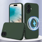 Capa de Silicone Antichoque Magsafe para Telemóvel, Para iPhone 16 Pro Max, Para iPhone 16 Pro, Para iPhone 16 Plus, Para iPhone 16, Para iPhone 15 Pro Max