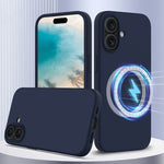 Capa de Silicone Antichoque Magsafe para Telemóvel, Para iPhone 16 Pro Max, Para iPhone 16 Pro, Para iPhone 16 Plus, Para iPhone 16, Para iPhone 15 Pro Max