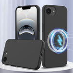 Capa para telemóvel em silicone anti-impactos com Magsafe, para iPhone 17e / 16e, para iPhone 17 Pro Max, para iPhone 17 Pro, para iPhone 17, para iPhone Air