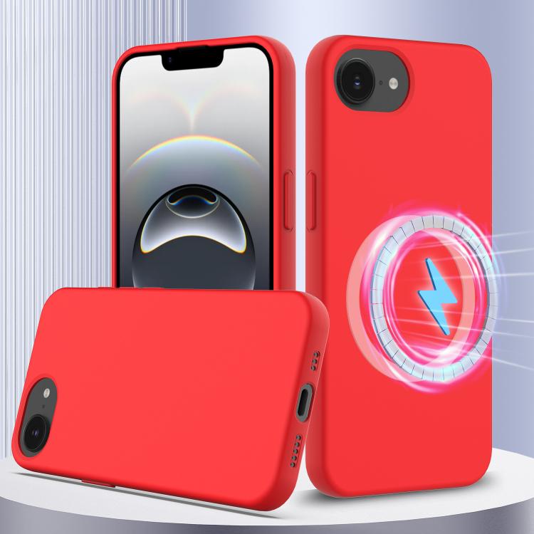 Capa para telemóvel em silicone anti-impactos com Magsafe, para iPhone 17e / 16e, para iPhone 17 Pro Max, para iPhone 17 Pro, para iPhone 17, para iPhone Air