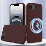 Capa para telemóvel em silicone anti-impactos com Magsafe, para iPhone 17e / 16e, para iPhone 17 Pro Max, para iPhone 17 Pro, para iPhone 17, para iPhone Air