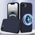 Capa para telemóvel em silicone anti-impactos com Magsafe, para iPhone 17e / 16e, para iPhone 17 Pro Max, para iPhone 17 Pro, para iPhone 17, para iPhone Air