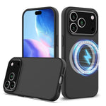 Capa para telemóvel em silicone anti-impactos com Magsafe, para iPhone 17e / 16e, para iPhone 17 Pro Max, para iPhone 17 Pro, para iPhone 17, para iPhone Air