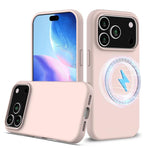 Capa para telemóvel em silicone anti-impactos com Magsafe, para iPhone 17e / 16e, para iPhone 17 Pro Max, para iPhone 17 Pro, para iPhone 17, para iPhone Air