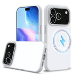 Capa para telemóvel em silicone anti-impactos com Magsafe, para iPhone 17e / 16e, para iPhone 17 Pro Max, para iPhone 17 Pro, para iPhone 17, para iPhone Air