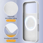 Capa para telemóvel em silicone anti-impactos com Magsafe, para iPhone 17e / 16e, para iPhone 17 Pro Max, para iPhone 17 Pro, para iPhone 17, para iPhone Air