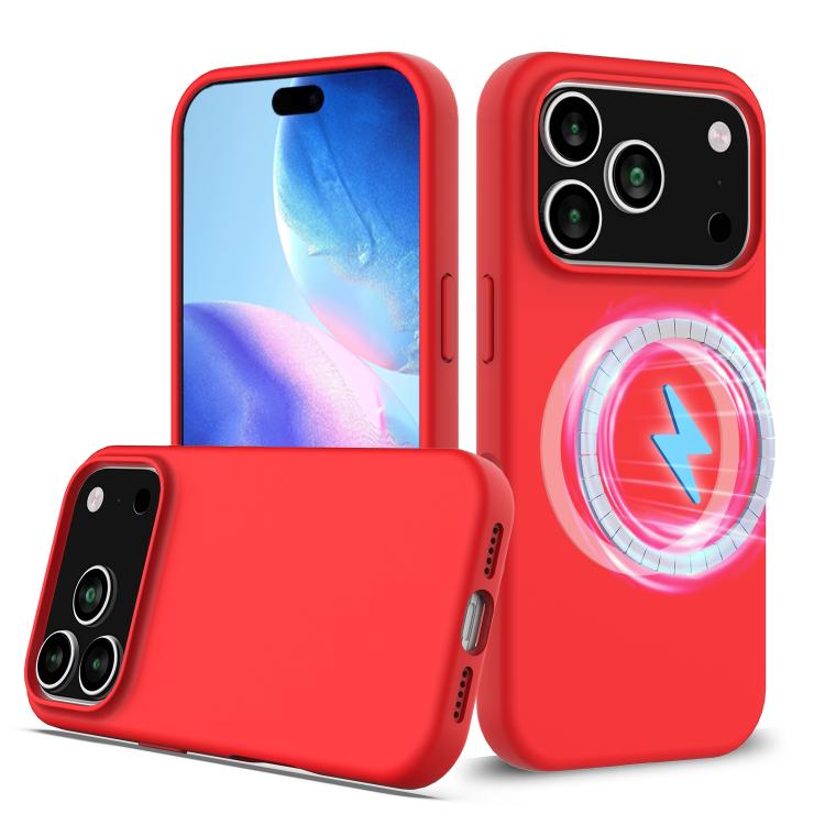 Capa para telemóvel em silicone anti-impactos com Magsafe, para iPhone 17e / 16e, para iPhone 17 Pro Max, para iPhone 17 Pro, para iPhone 17, para iPhone Air