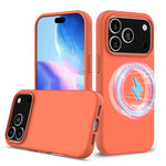 Capa para telemóvel em silicone anti-impactos com Magsafe, para iPhone 17e / 16e, para iPhone 17 Pro Max, para iPhone 17 Pro, para iPhone 17, para iPhone Air