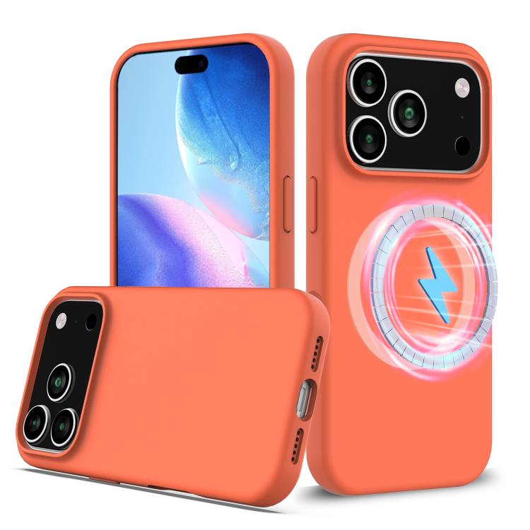 Capa para telemóvel em silicone anti-impactos com Magsafe, para iPhone 17e / 16e, para iPhone 17 Pro Max, para iPhone 17 Pro, para iPhone 17, para iPhone Air