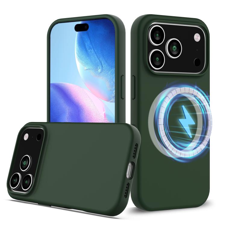 Capa para telemóvel em silicone anti-impactos com Magsafe, para iPhone 17e / 16e, para iPhone 17 Pro Max, para iPhone 17 Pro, para iPhone 17, para iPhone Air