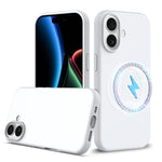 Capa para telemóvel em silicone anti-impactos com Magsafe, para iPhone 17e / 16e, para iPhone 17 Pro Max, para iPhone 17 Pro, para iPhone 17, para iPhone Air