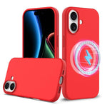 Capa para telemóvel em silicone anti-impactos com Magsafe, para iPhone 17e / 16e, para iPhone 17 Pro Max, para iPhone 17 Pro, para iPhone 17, para iPhone Air