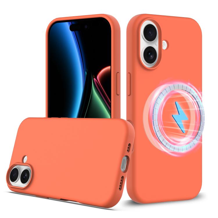 Capa para telemóvel em silicone anti-impactos com Magsafe, para iPhone 17e / 16e, para iPhone 17 Pro Max, para iPhone 17 Pro, para iPhone 17, para iPhone Air