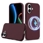 Capa para telemóvel em silicone anti-impactos com Magsafe, para iPhone 17e / 16e, para iPhone 17 Pro Max, para iPhone 17 Pro, para iPhone 17, para iPhone Air