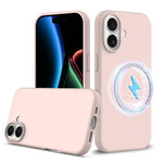 Capa para telemóvel em silicone anti-impactos com Magsafe, para iPhone 17e / 16e, para iPhone 17 Pro Max, para iPhone 17 Pro, para iPhone 17, para iPhone Air