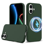 Capa para telemóvel em silicone anti-impactos com Magsafe, para iPhone 17e / 16e, para iPhone 17 Pro Max, para iPhone 17 Pro, para iPhone 17, para iPhone Air