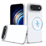 Capa para telemóvel em silicone anti-impactos com Magsafe, para iPhone 17e / 16e, para iPhone 17 Pro Max, para iPhone 17 Pro, para iPhone 17, para iPhone Air