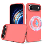 Capa para telemóvel em silicone anti-impactos com Magsafe, para iPhone 17e / 16e, para iPhone 17 Pro Max, para iPhone 17 Pro, para iPhone 17, para iPhone Air