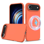 Capa para telemóvel em silicone anti-impactos com Magsafe, para iPhone 17e / 16e, para iPhone 17 Pro Max, para iPhone 17 Pro, para iPhone 17, para iPhone Air