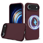 Capa para telemóvel em silicone anti-impactos com Magsafe, para iPhone 17e / 16e, para iPhone 17 Pro Max, para iPhone 17 Pro, para iPhone 17, para iPhone Air