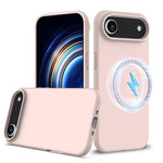 Capa para telemóvel em silicone anti-impactos com Magsafe, para iPhone 17e / 16e, para iPhone 17 Pro Max, para iPhone 17 Pro, para iPhone 17, para iPhone Air