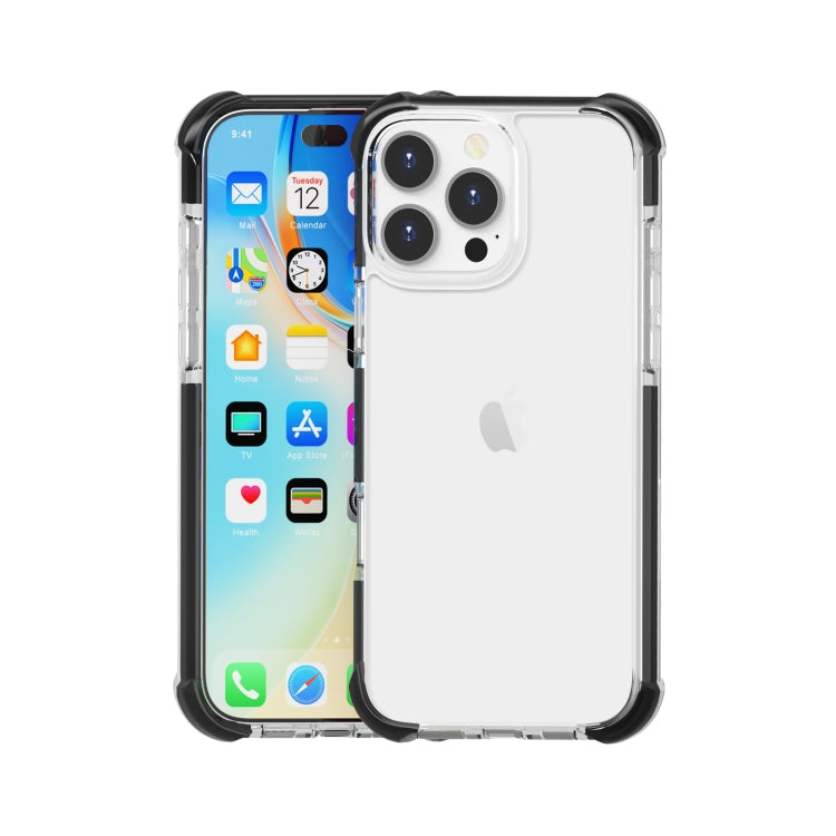 Capa de Telemóvel Híbrida em TPU e Acrílico Antichoque com Proteção nos Quatro Cantos, Para iPhone 16 Pro Max, Para iPhone 16 Pro, Para iPhone 16 Plus, Para iPhone 16