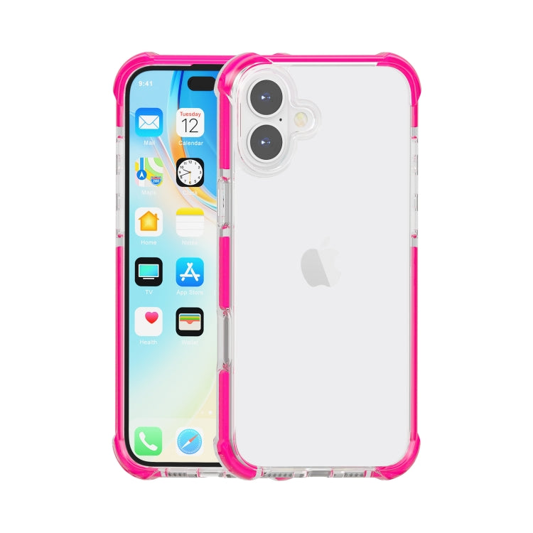 Capa de Telemóvel Híbrida em TPU e Acrílico Antichoque com Proteção nos Quatro Cantos, Para iPhone 16 Pro Max, Para iPhone 16 Pro, Para iPhone 16 Plus, Para iPhone 16