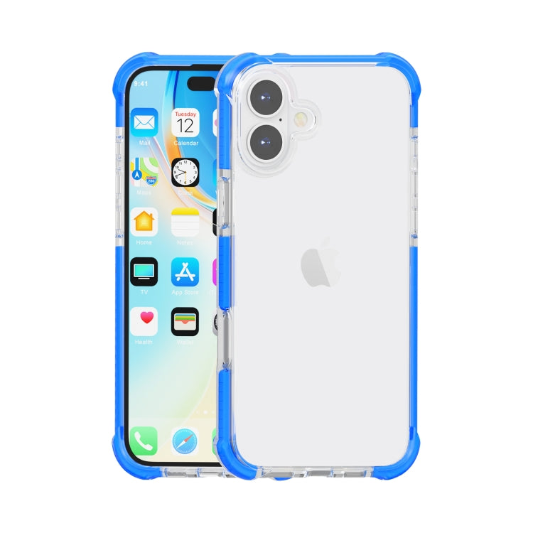 Capa de Telemóvel Híbrida em TPU e Acrílico Antichoque com Proteção nos Quatro Cantos, Para iPhone 16 Pro Max, Para iPhone 16 Pro, Para iPhone 16 Plus, Para iPhone 16