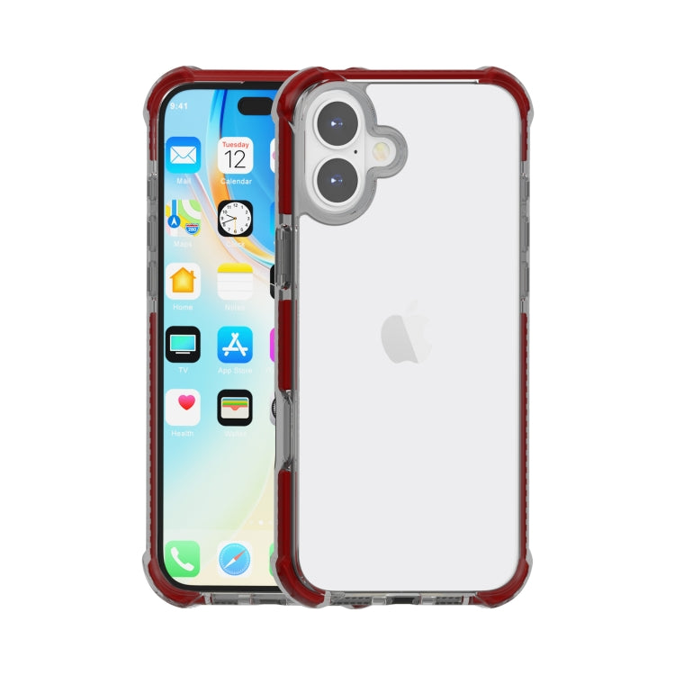 Capa de Telemóvel Híbrida em TPU e Acrílico Antichoque com Proteção nos Quatro Cantos, Para iPhone 16 Pro Max, Para iPhone 16 Pro, Para iPhone 16 Plus, Para iPhone 16