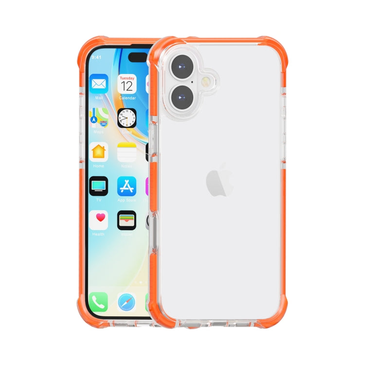 Capa de Telemóvel Híbrida em TPU e Acrílico Antichoque com Proteção nos Quatro Cantos, Para iPhone 16 Pro Max, Para iPhone 16 Pro, Para iPhone 16 Plus, Para iPhone 16