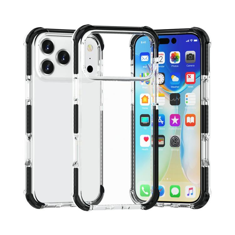 Capa de Telemóvel Híbrida em TPU e Acrílico Antichoque com Proteção nos Quatro Cantos, Para iPhone 17 Pro Max, Para iPhone 17 Pro, Para iPhone 17, Para iPhone Air