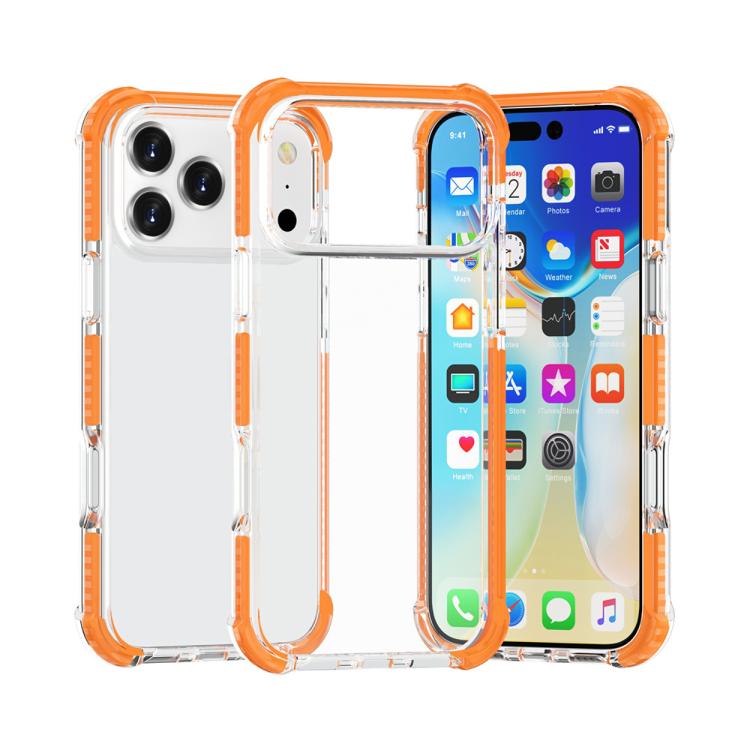 Capa de Telemóvel Híbrida em TPU e Acrílico Antichoque com Proteção nos Quatro Cantos, Para iPhone 17 Pro Max, Para iPhone 17 Pro, Para iPhone 17, Para iPhone Air