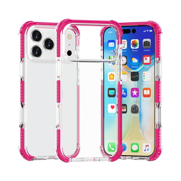 Capa de Telemóvel Híbrida em TPU e Acrílico Antichoque com Proteção nos Quatro Cantos, Para iPhone 17 Pro Max, Para iPhone 17 Pro, Para iPhone 17, Para iPhone Air