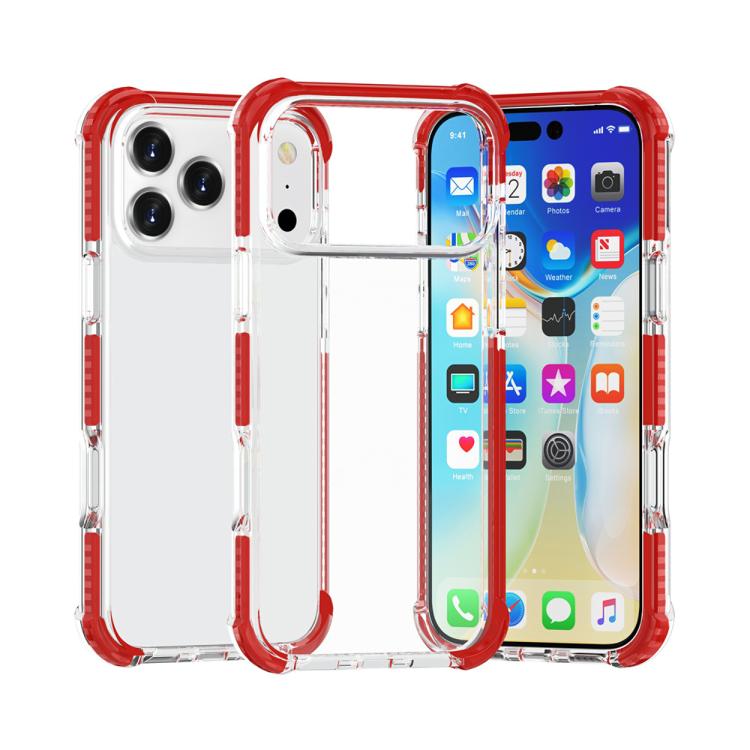 Capa de Telemóvel Híbrida em TPU e Acrílico Antichoque com Proteção nos Quatro Cantos, Para iPhone 17 Pro Max, Para iPhone 17 Pro, Para iPhone 17, Para iPhone Air