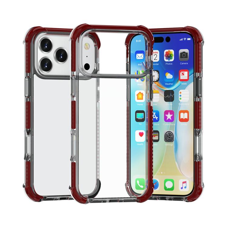 Capa de Telemóvel Híbrida em TPU e Acrílico Antichoque com Proteção nos Quatro Cantos, Para iPhone 17 Pro Max, Para iPhone 17 Pro, Para iPhone 17, Para iPhone Air
