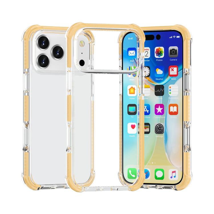 Capa de Telemóvel Híbrida em TPU e Acrílico Antichoque com Proteção nos Quatro Cantos, Para iPhone 17 Pro Max, Para iPhone 17 Pro, Para iPhone 17, Para iPhone Air