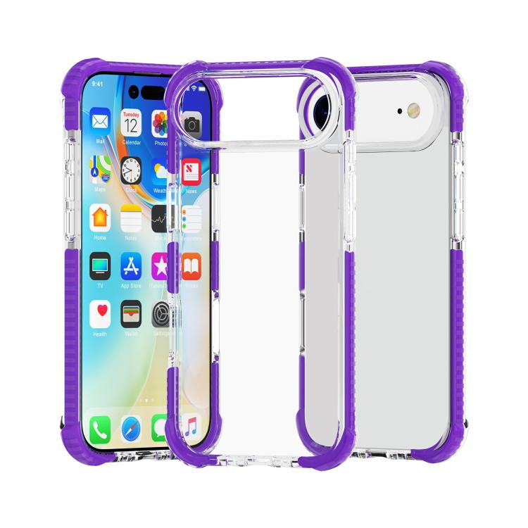 Capa de Telemóvel Híbrida em TPU e Acrílico Antichoque com Proteção nos Quatro Cantos, Para iPhone 17 Pro Max, Para iPhone 17 Pro, Para iPhone 17, Para iPhone Air
