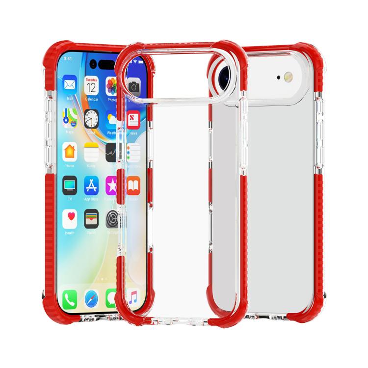 Capa de Telemóvel Híbrida em TPU e Acrílico Antichoque com Proteção nos Quatro Cantos, Para iPhone 17 Pro Max, Para iPhone 17 Pro, Para iPhone 17, Para iPhone Air