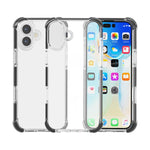 Capa de Telemóvel Híbrida em TPU e Acrílico Antichoque com Proteção nos Quatro Cantos, Para iPhone 17 Pro Max, Para iPhone 17 Pro, Para iPhone 17, Para iPhone Air