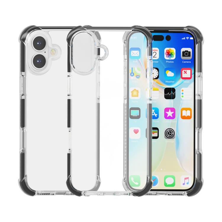 Capa de Telemóvel Híbrida em TPU e Acrílico Antichoque com Proteção nos Quatro Cantos, Para iPhone 17 Pro Max, Para iPhone 17 Pro, Para iPhone 17, Para iPhone Air