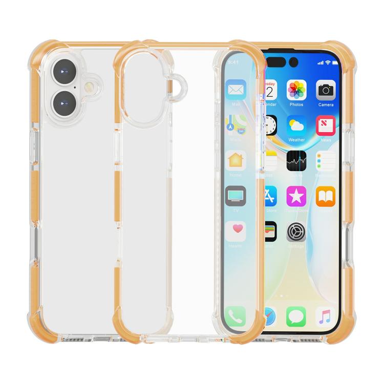 Capa de Telemóvel Híbrida em TPU e Acrílico Antichoque com Proteção nos Quatro Cantos, Para iPhone 17 Pro Max, Para iPhone 17 Pro, Para iPhone 17, Para iPhone Air