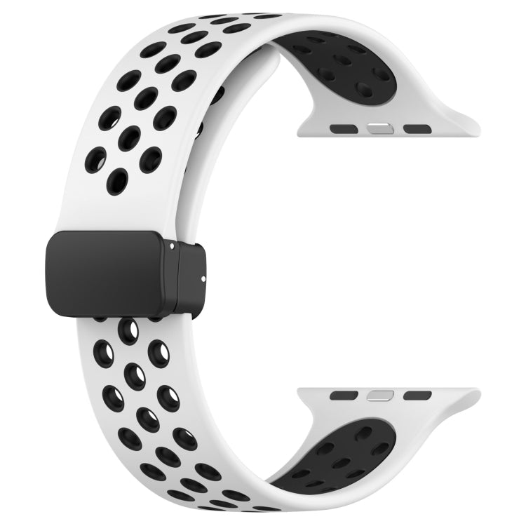 Correia de Relógio em Silicone com Fivela Magnética, Para Apple Watch Ultra 49mm, Para Apple Watch SE 2023 44mm, Para Apple Watch SE 2023 40mm